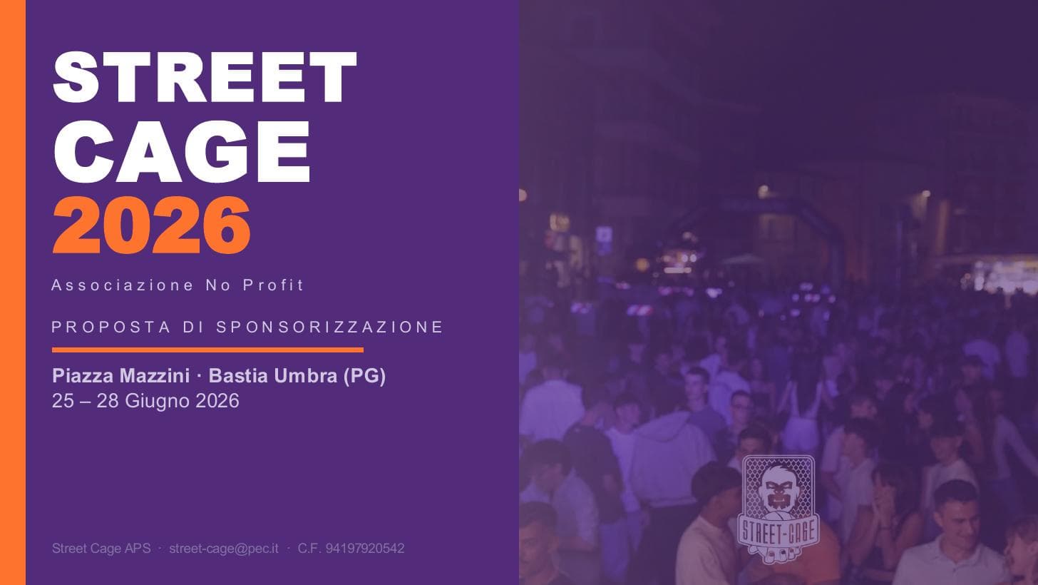Slide 1 — proposta sponsor Street Cage 2026